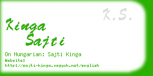 kinga sajti business card